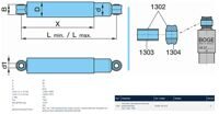 Амортизатор подвески BPW 292/432 24*55 РОСТАР